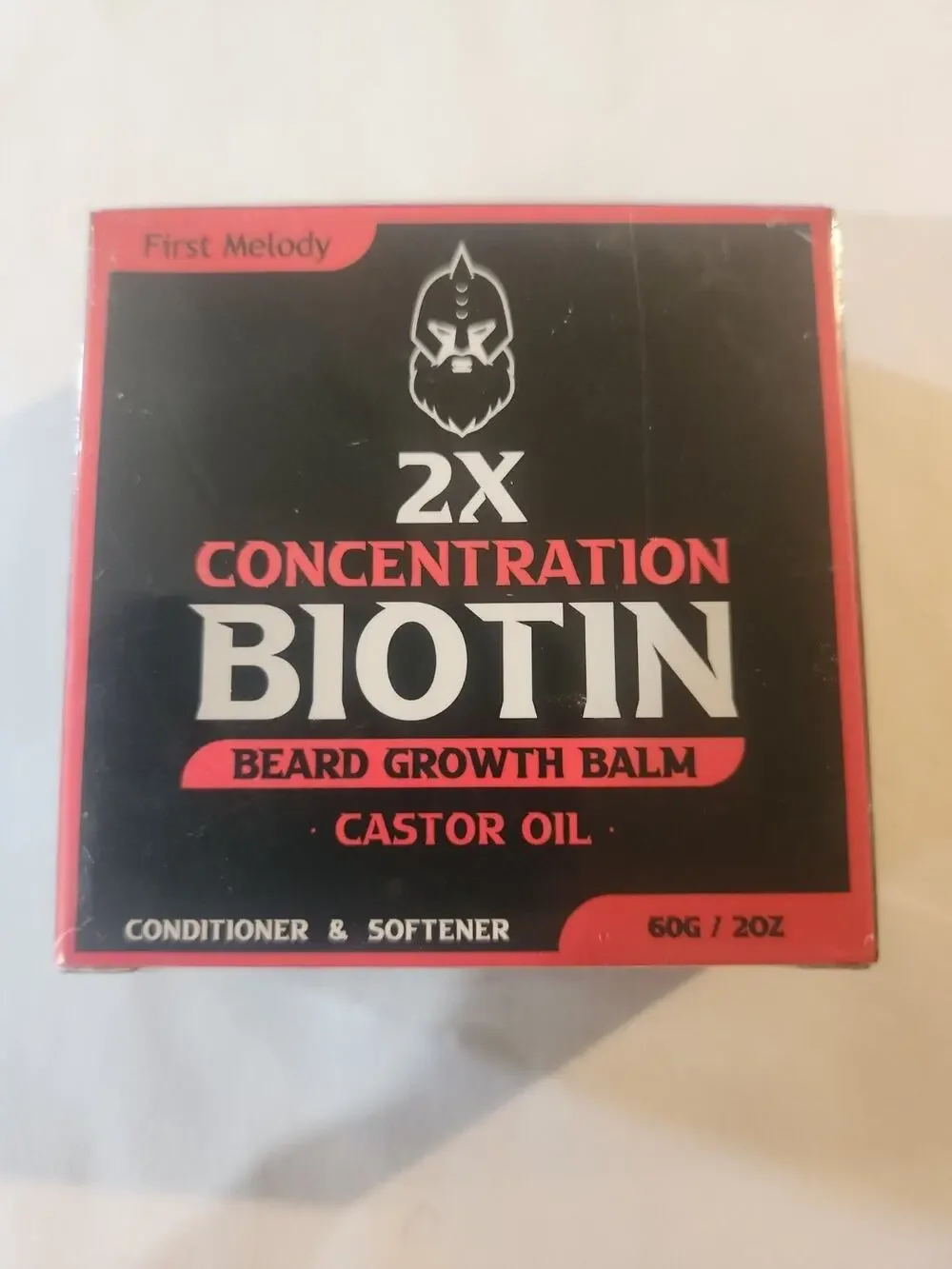 Beard Balm, 2x Concentration Biotin, with Castor Oil 60g / 2oz